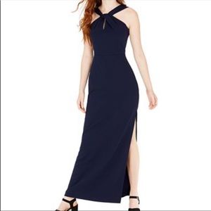 NEW WITH TAGS BEBE Designer Navy Formal/Prom Dress